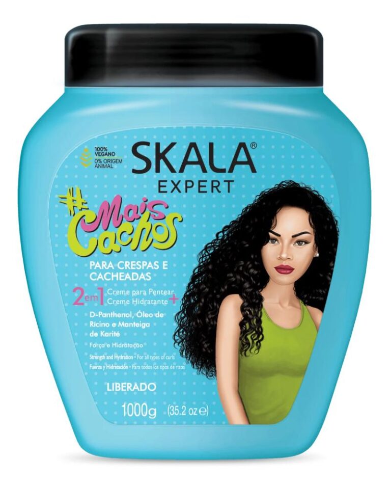 SKALA Brasil Mais Cachos 2-in-1 Curly Hair Conditioning Cream, 1000g, Vegan Formula