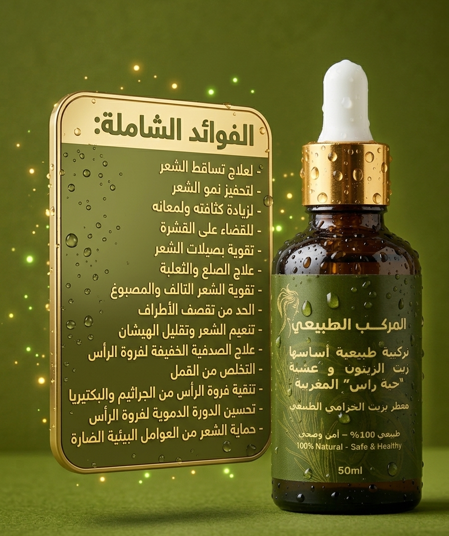 Premium Natural Hair & Scalp Treatment Compound – 100% Organic & Safe