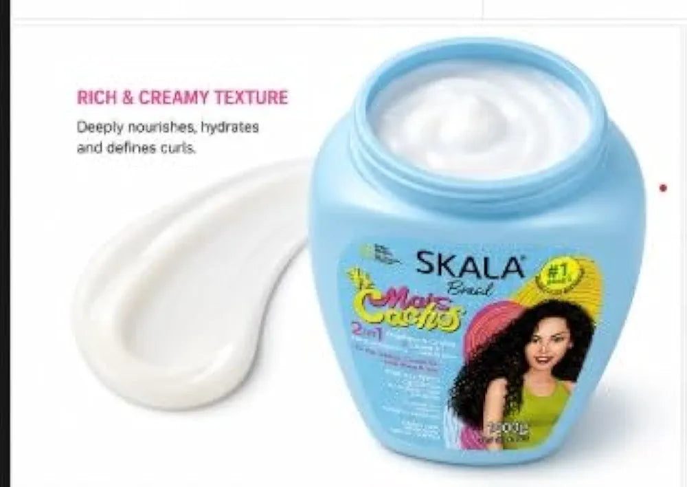 SKALA Brasil Mais Cachos 2-in-1 Curly Hair Conditioning Cream, 1000g, Vegan Formula