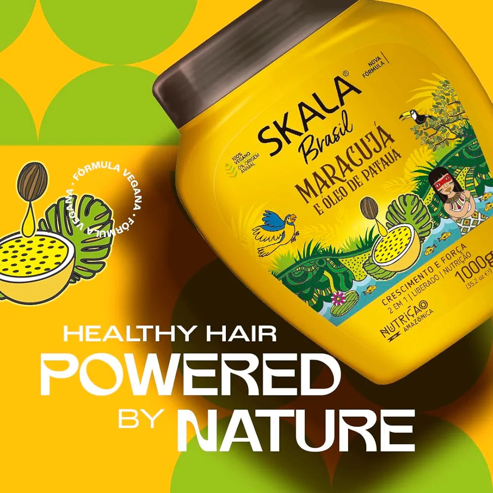 SKALA Brasil Maracuja e Oleo de Pataua Hair Treatment Conditioning Cream, 1000g